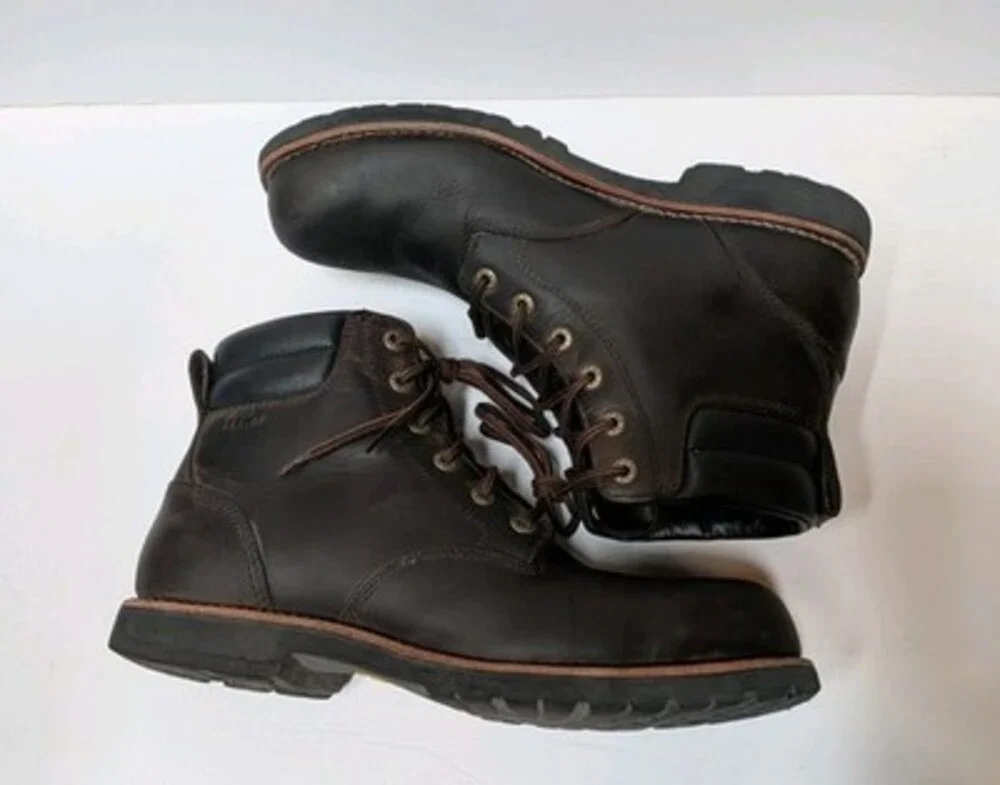 LL Bean Plain Toe Bucksport Leather Boots Men's 11 TEK 2.5 True Comfort 514176